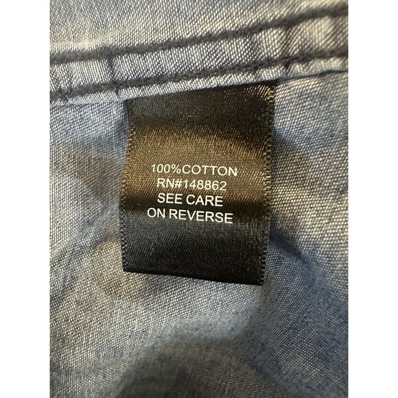 Torrid Taylor Medium Wash Denim Button Down Shirt Blue Women's Plus Size 3 3X - Picture 11 of 15